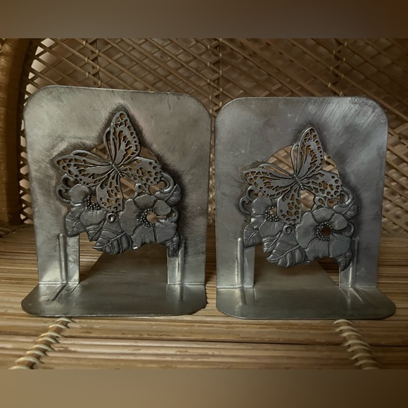 Vintage Metal Butterfly Bookends - Picture 6 of 8